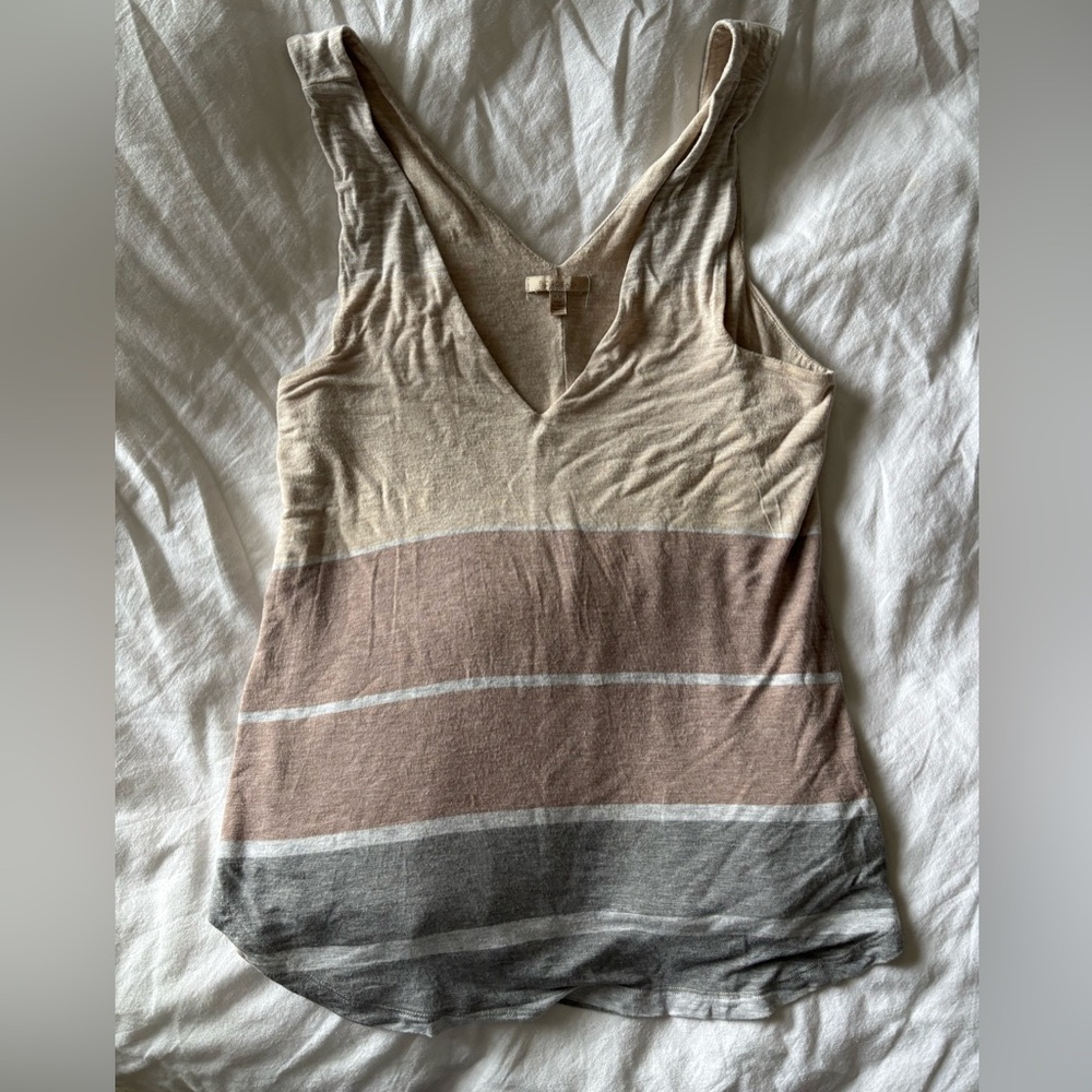 Soft striped tank